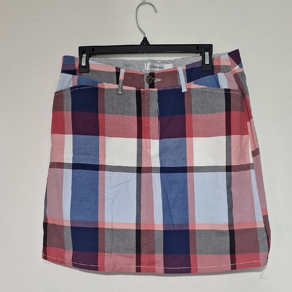 Croft & Barrow Multicolor Plaid Mini Skirt